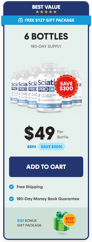 Oerder Sciatica Pro+ 6 Bottles